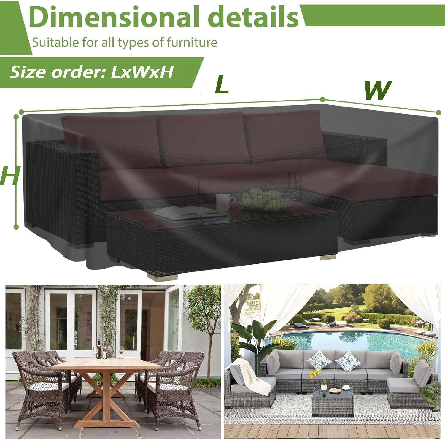 238x109x71cm/LxPxA Copertura in tessuto Oxford 420D impermeabile,Oxford Copertura Tavolo Giardino,Telo Copri Tavolo Esterno Impermeabile Telo Esterno Anti-Neve Anti-Polvere