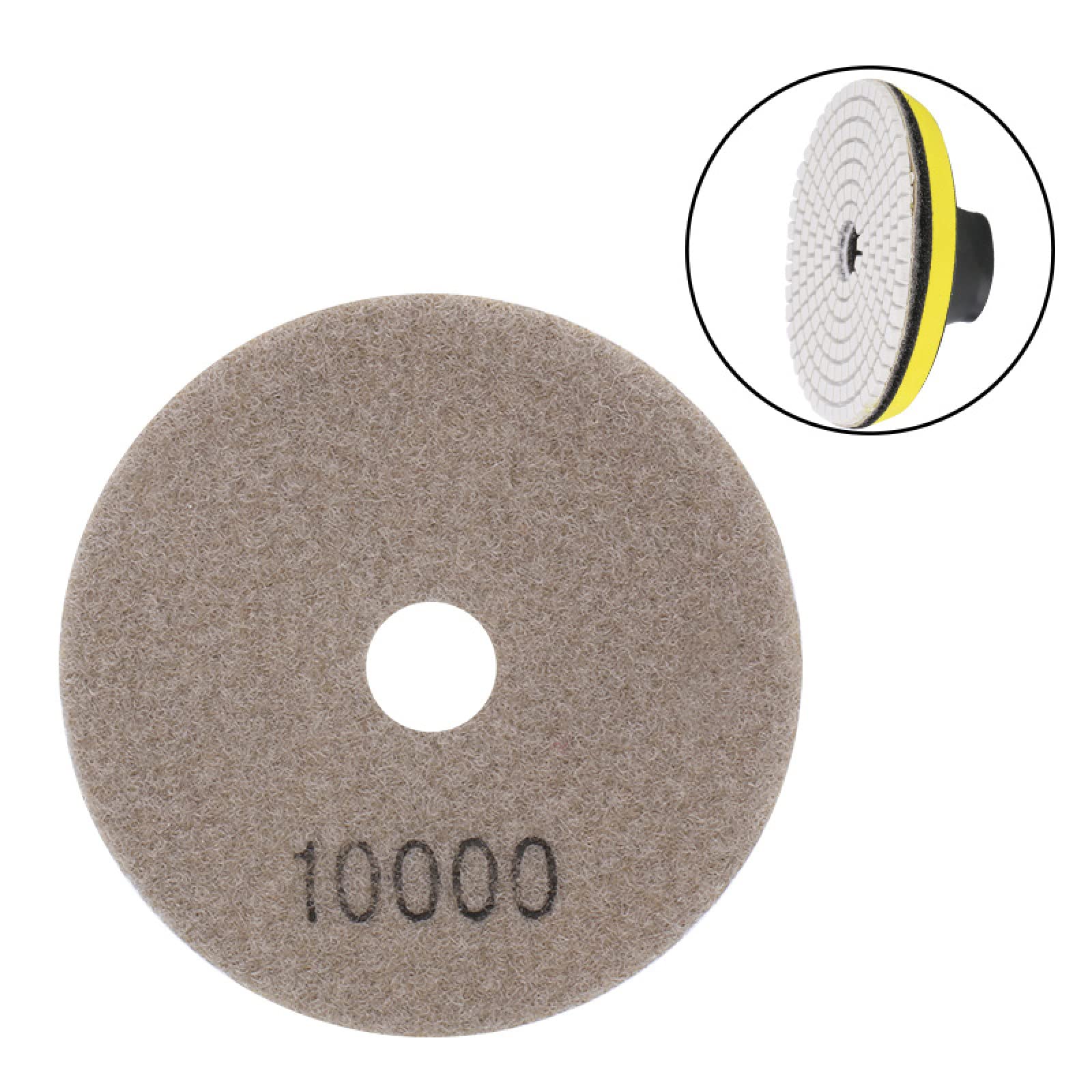 Almohadillas pulidoras de diamante, Kit de 16 almohadillas for pulir diamantes, almohadilla for pulir agua de 4 pulgadas for discos de pulido de diamantes, herramientas abrasivas