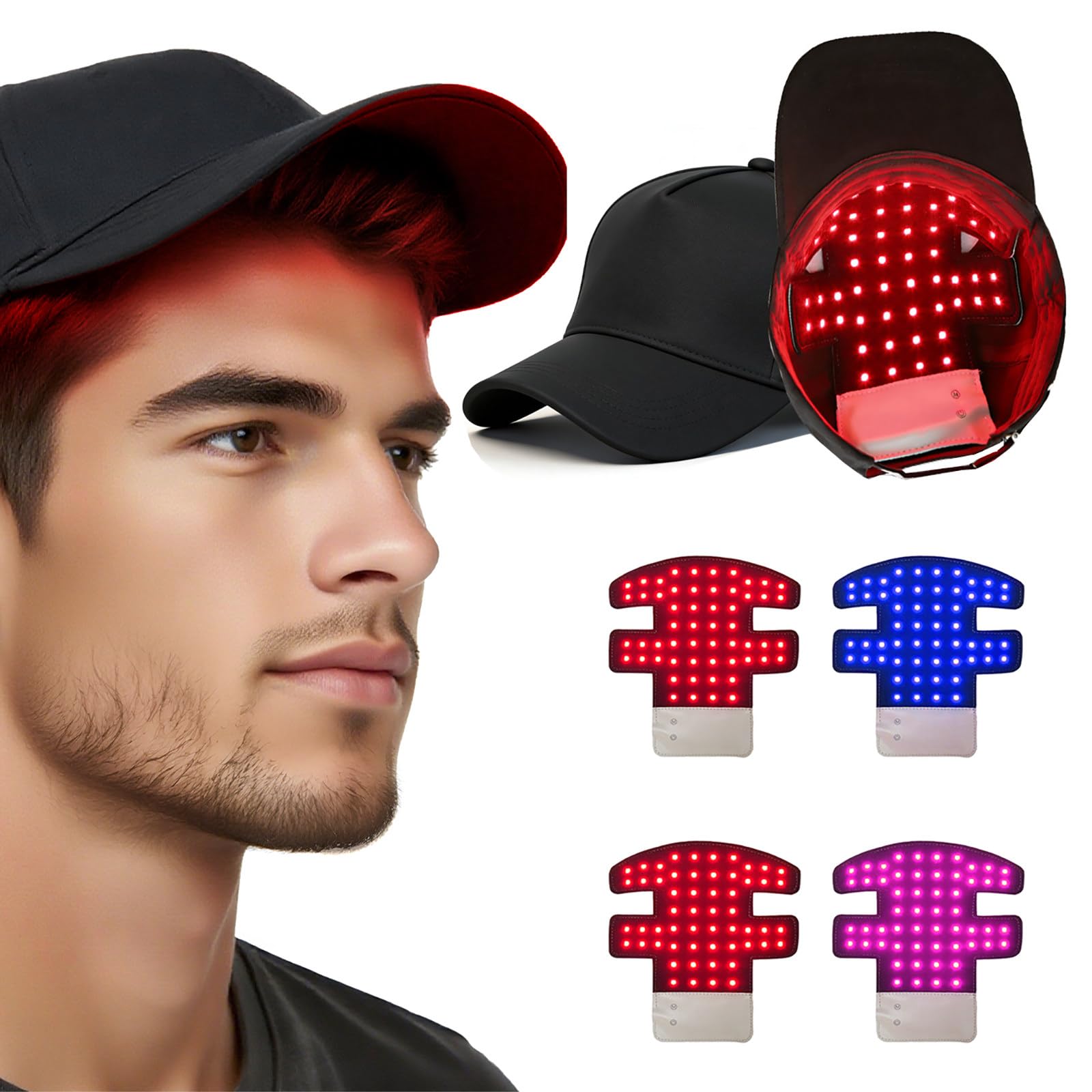 Casquette de soin capillaire lumière rouge pour votre routine détente à la maison