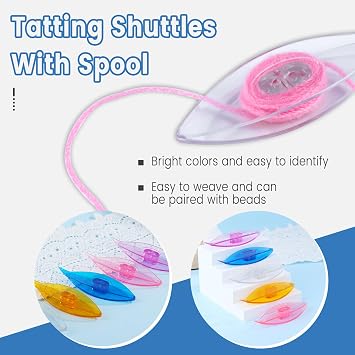 BUTUZE Tatting Shuttle Kit, 5 PCS Tatting Shuttle Kit for Beginners