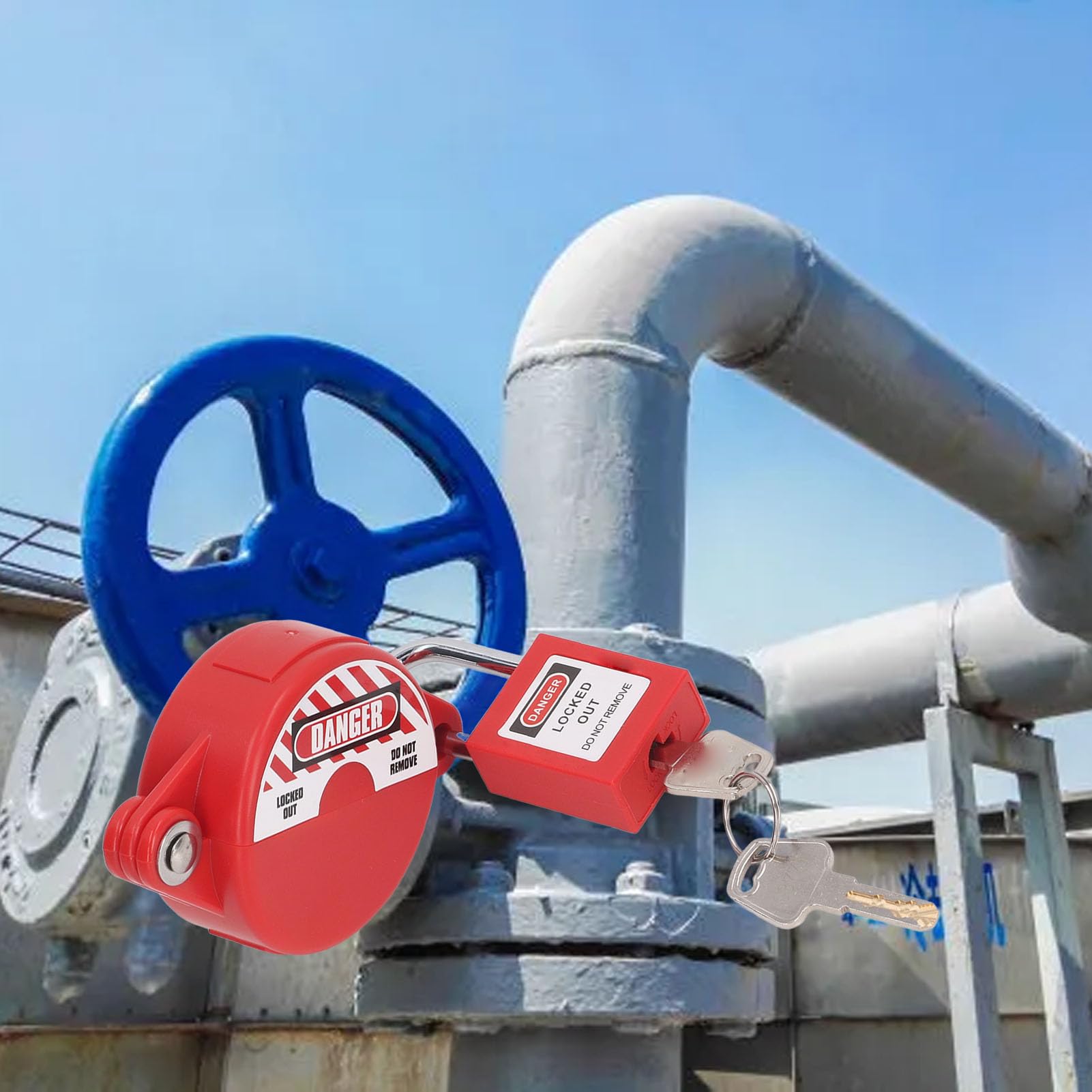 The FaucetLock Verrou De Robinet D'extérieur | Verrou De Robinet D'eau | Verrouillage De Robinet D'arrosage | Antivol Pour Robinet De Jardin | Favorise La Conservation De L'eau