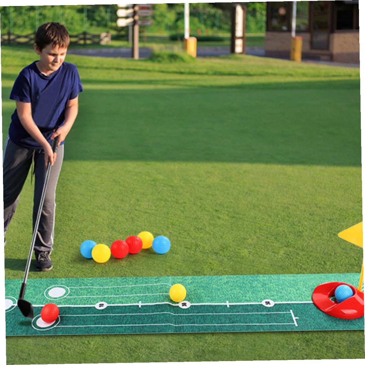 BESPORTBLE Set da Gioco da Golf per Ragazzo Ragazza Piccoli Palline da Golf Giocattoli Sportivi per Interni ed Esterni Stimolante e Portatile per Attività Genitori-figli