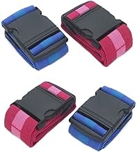 EuroDiscount Kofferband Koffergurt Gepäcksicherung Koffergürtel 4,8 cm x 180 cm 4 Stück Set