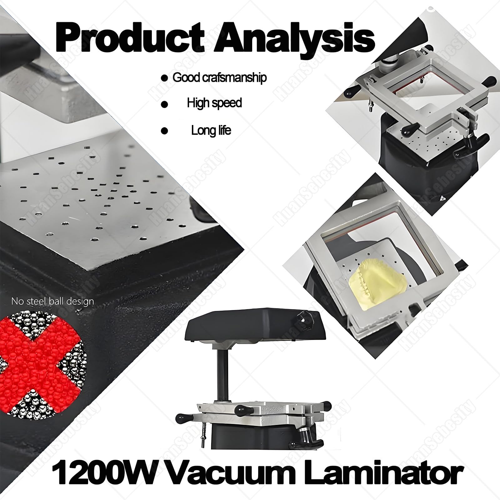 Pressa Dentale Alta Potenza 1200w,Macchina Formatura Sottovuoto per Protesi,Macchina da Modellatura Automatica per Formatura del Vuoto per Esperimenti