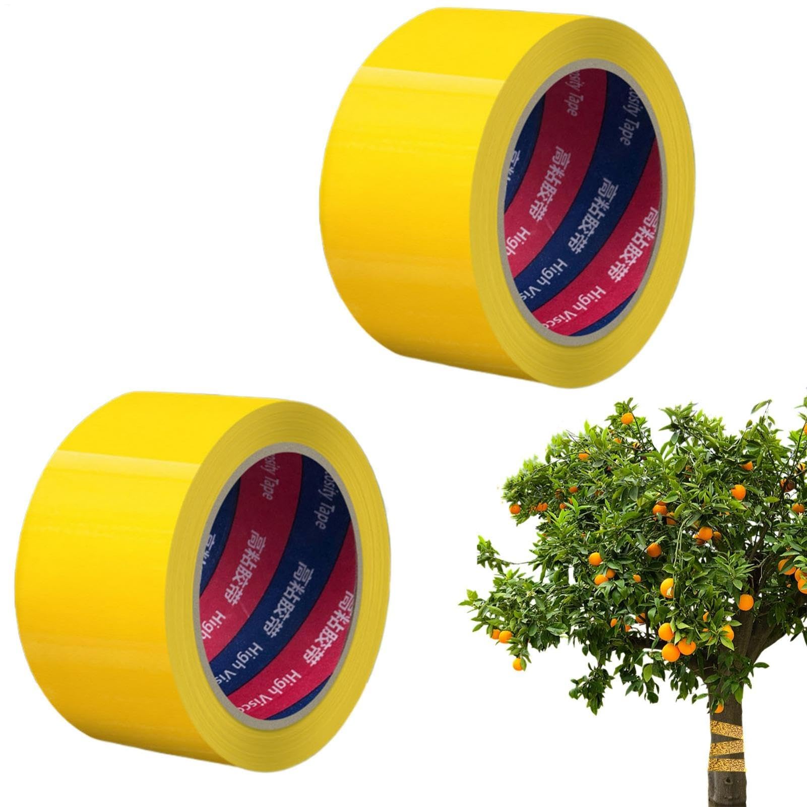 2Pcs Sticky Tree Tape, Anti Ant Tapes Trees, Fruit Tree Grease Band Tape