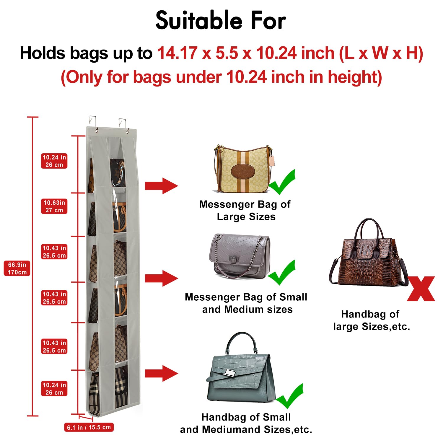 Lirex Over the Door Purse Organizer - Image 3