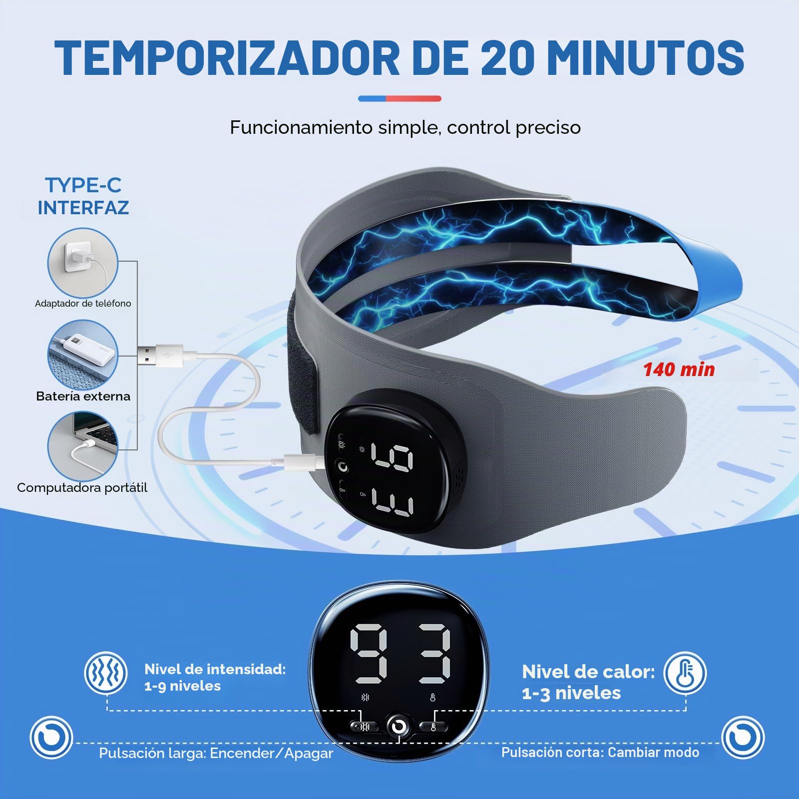 Muñequera inalámbrica con calor y masaje, alivio para túnel carpiano, artritis y tendinitis, regalos de cumpleaños para mujeres y hombres, regalos del día de la madre, mano izquierda/derecha