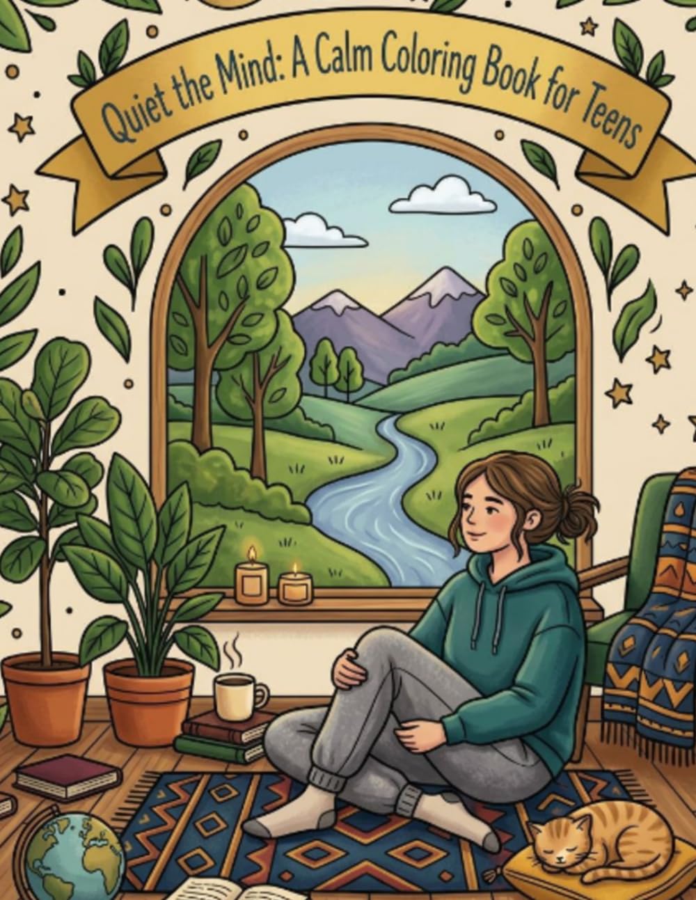 Quiet the Mind: A Calm Coloring Book for Teens to Reduce Stress, Build Mindfulness, and Find Inner Peace