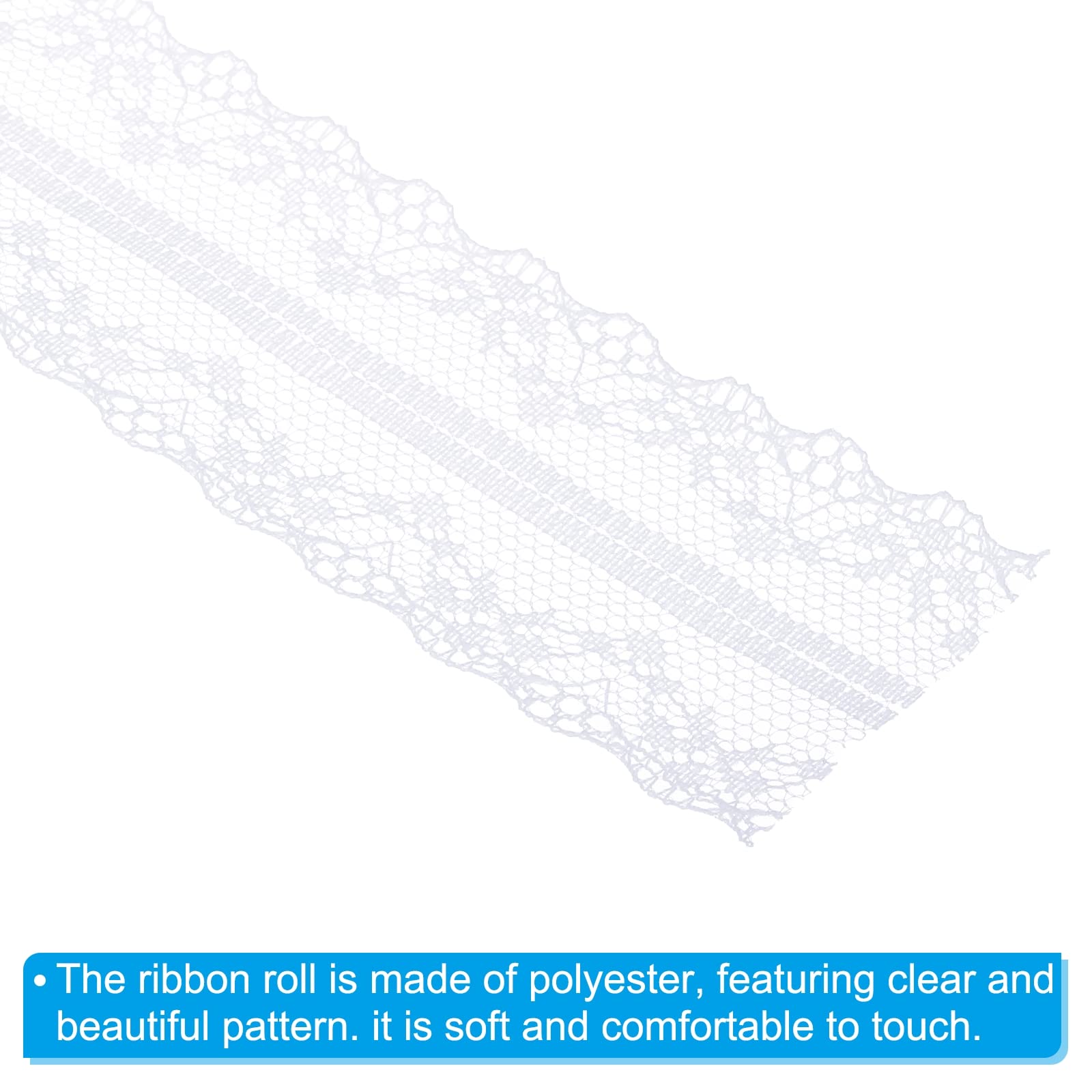 PATIKIL 1.6 Inch x 11 Yards Lace Trim Ribbon - Image 4