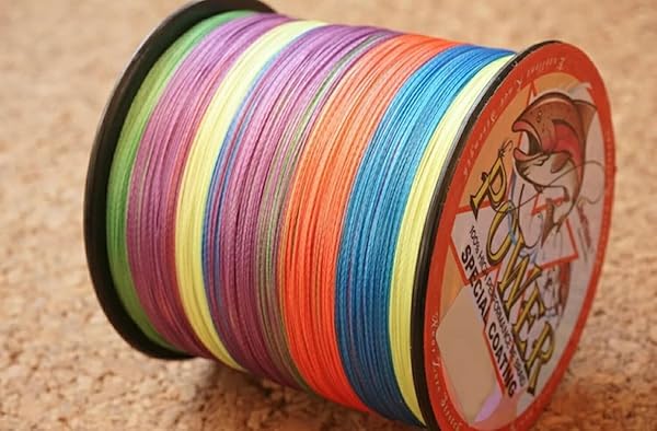 放浪カモメオリジナル PEライン 釣り糸 エクストラパワー (0.4号 0.6号 0.8号 1号 1.5号 2号 2.5号 3号 4号 5号 6号 7号 8号 10号) (150m 200m 300m 500m 1000m) (5色 マルチカラー 白 ホワイト イエロー) 4編 8編 X4 X8 - 4