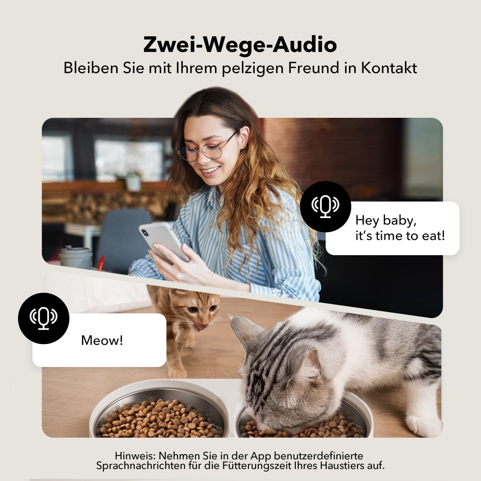 PETLIBRO 5G & 2.4G WiFi automatyczny dozownik karmy dla kotów z kamerą, 5 l 1080P HD automatyczny dozownik karmy dla psów z 2 miskami ze stali nierdzewnej, 1-10 past/dzień, sterowanie aplikacją, USB i