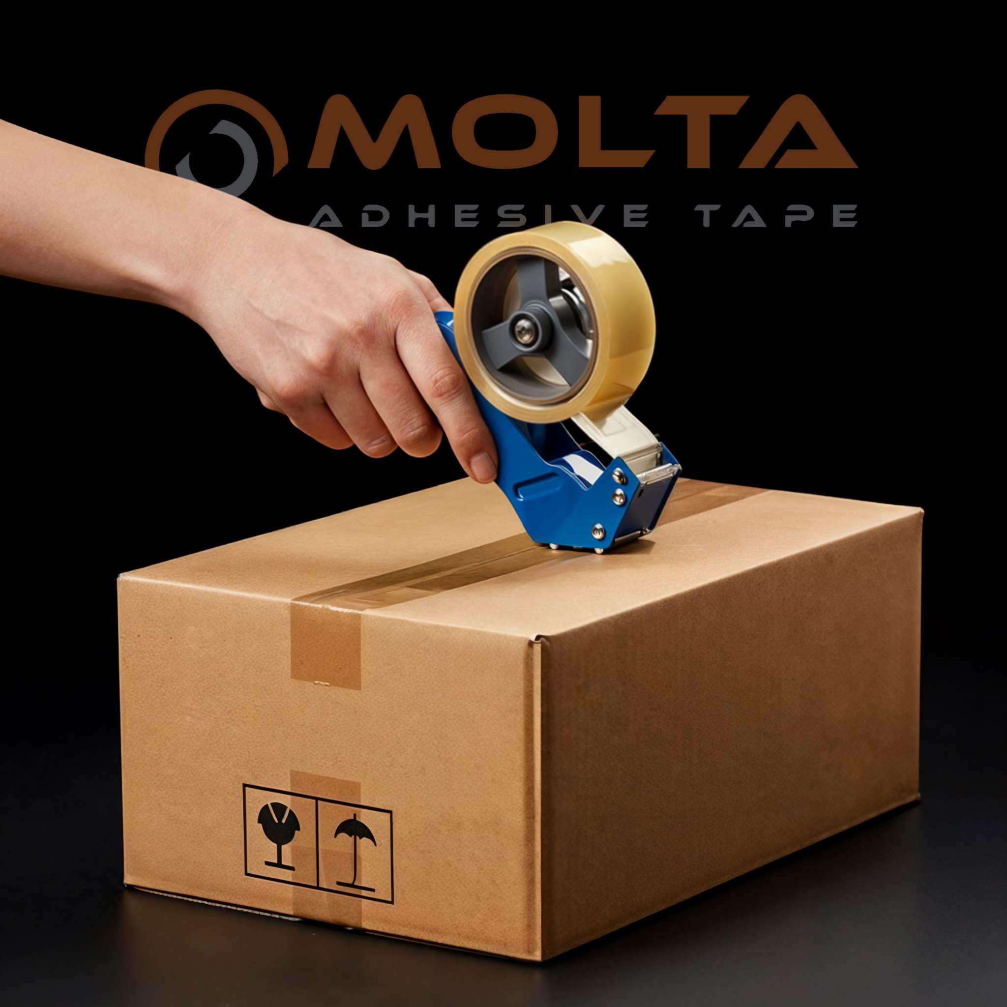 Molta SOLVENTA PLUS przezroczysta taśma do pakowania 48 mm x 55 m | taśma kartonowa | taśma do pakowania paczek i kartonów – 36 rolek | naturalna drapak