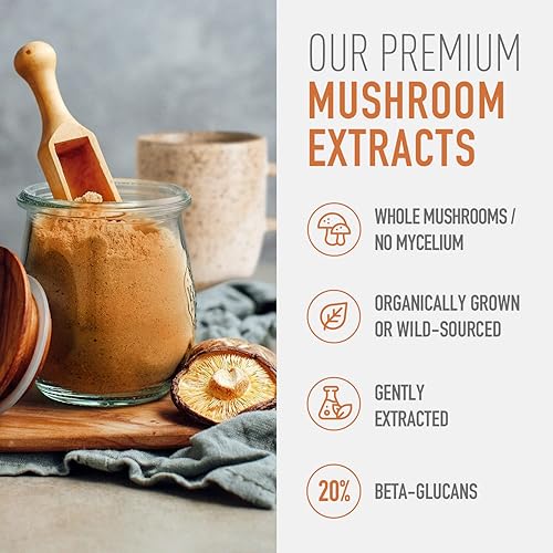 Miniatura 4 de Suplemento orgánico en polvo de hongos Cordyceps - Extracto de Cordyceps para aumentar la energía, la resistencia y la resistencia (1.59 oz, 30