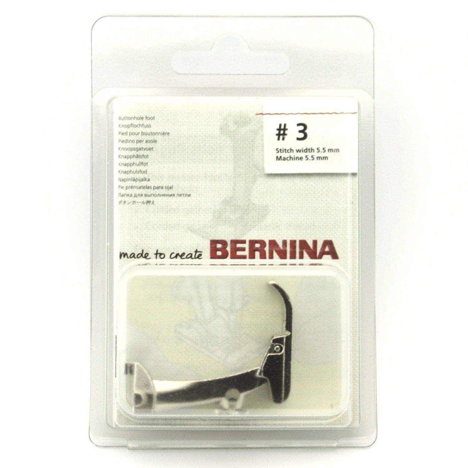 Standard Buttonhole Foot #0084477000 (#3N) for Bernina Sewing Machines