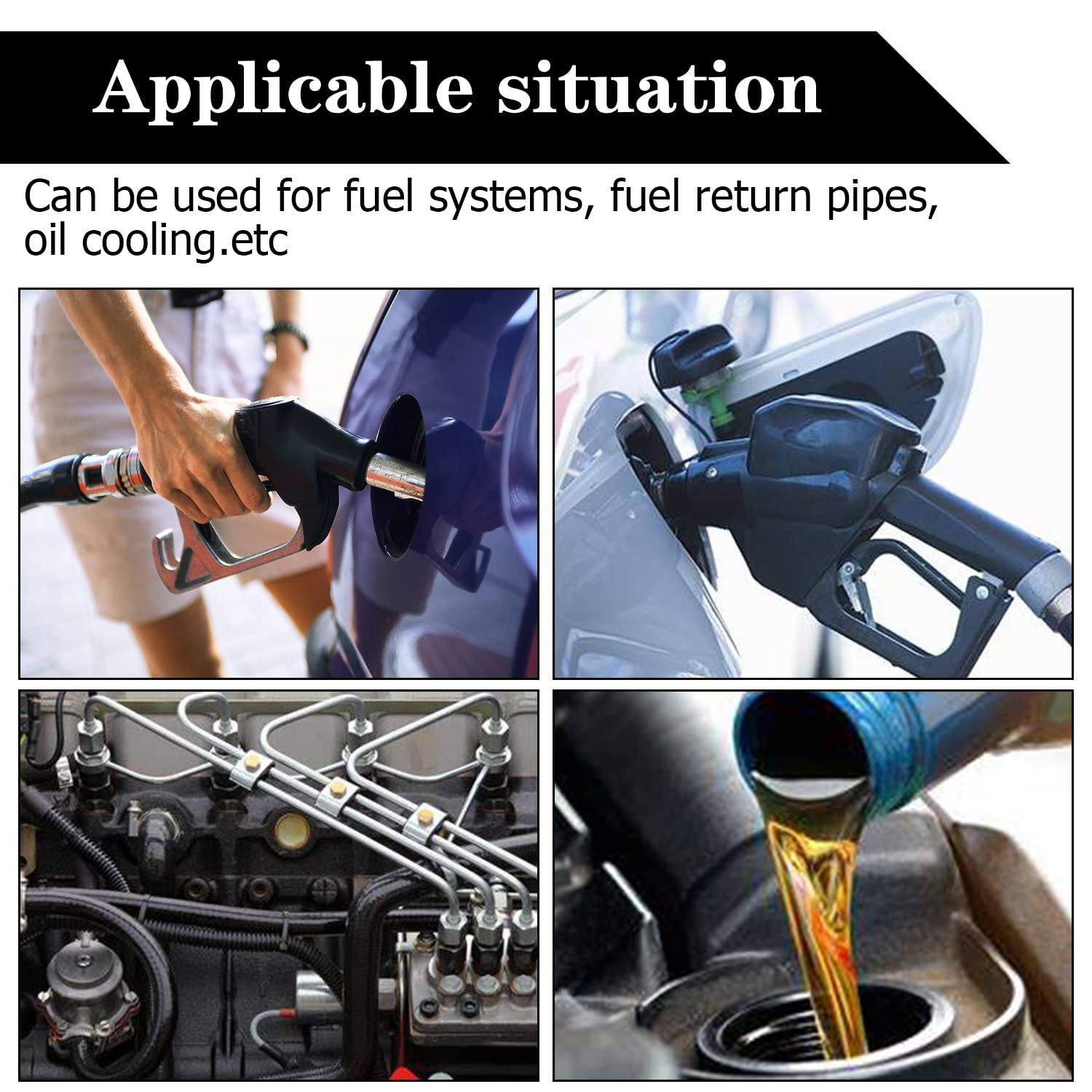 Tubo Carburante Su Misura Tubo Flessibile Carburante In Gomma - Foto 2