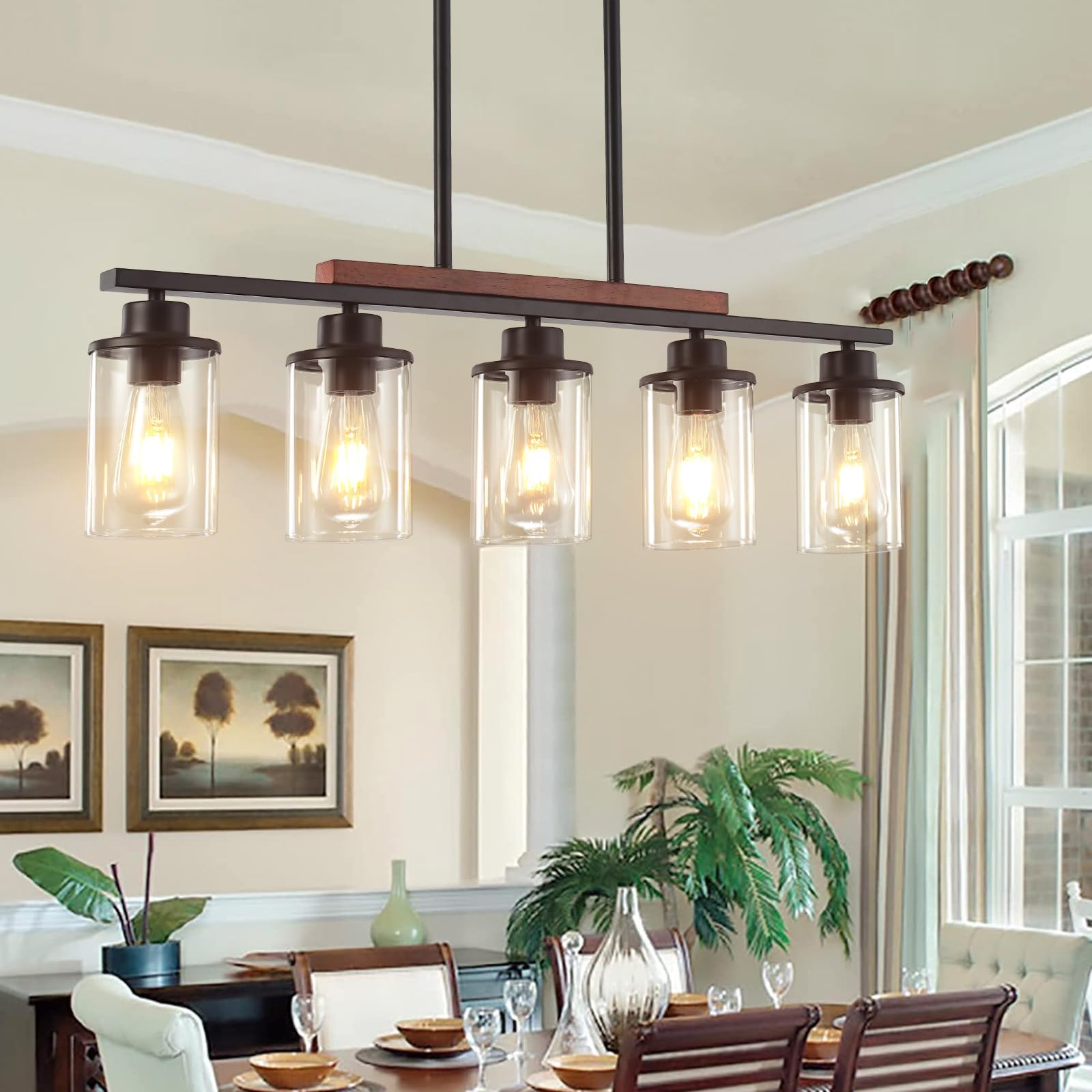 5Light Dining Room Light Fixtures Over Table Kitchen Island Lighting