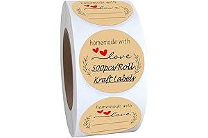Homemade with Love Recipe Stickers for Organization