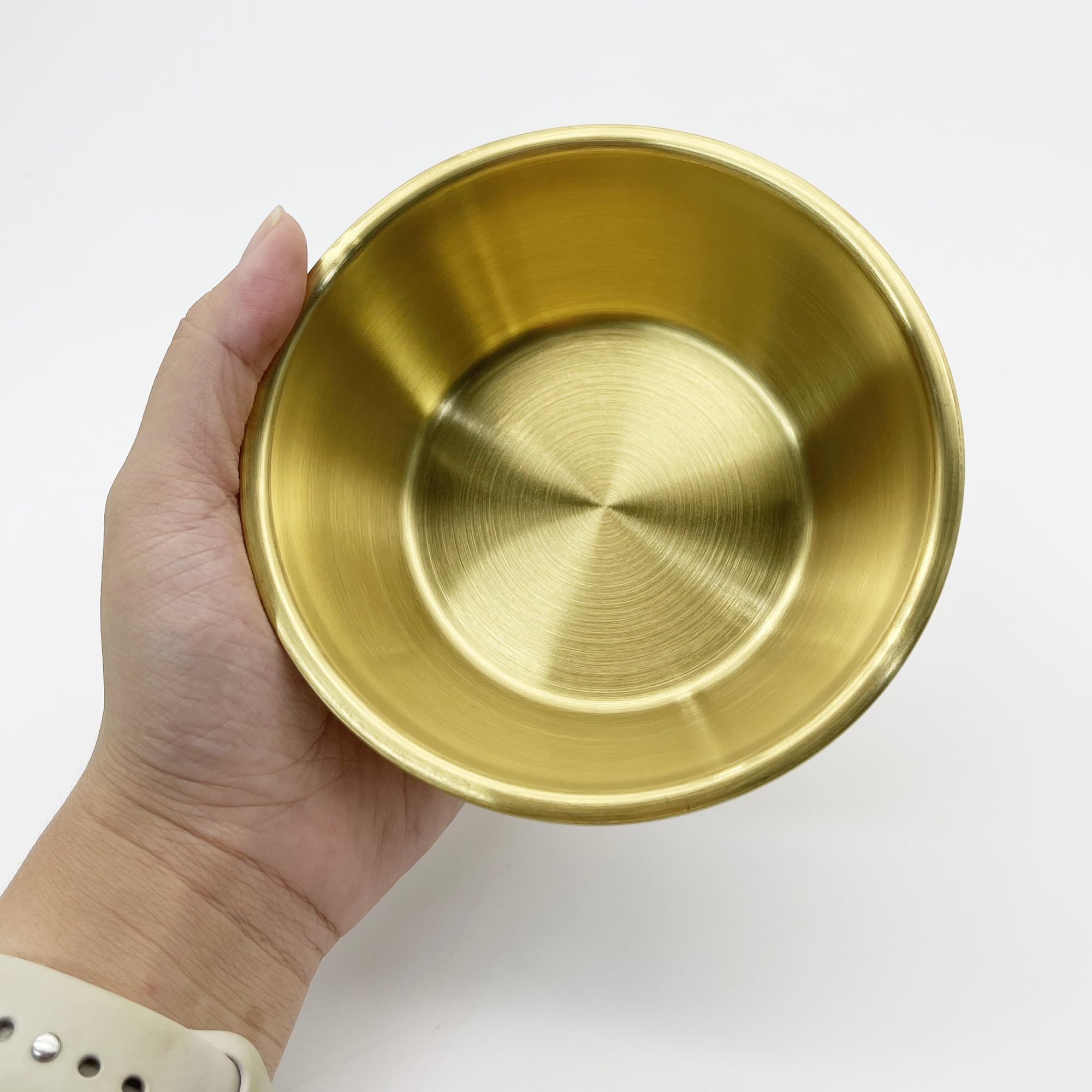duoyif Ciotole Per Salsa 12cm 4 pezzi Golden, Ciotoline da Snack In Acciaio Inox, Mini Ciotoline Di Servizio, Piccola Ciotola Rotonda Per Salse Snack Aperitivi Dessert Sushi Spezie (oro, 12x4cm)