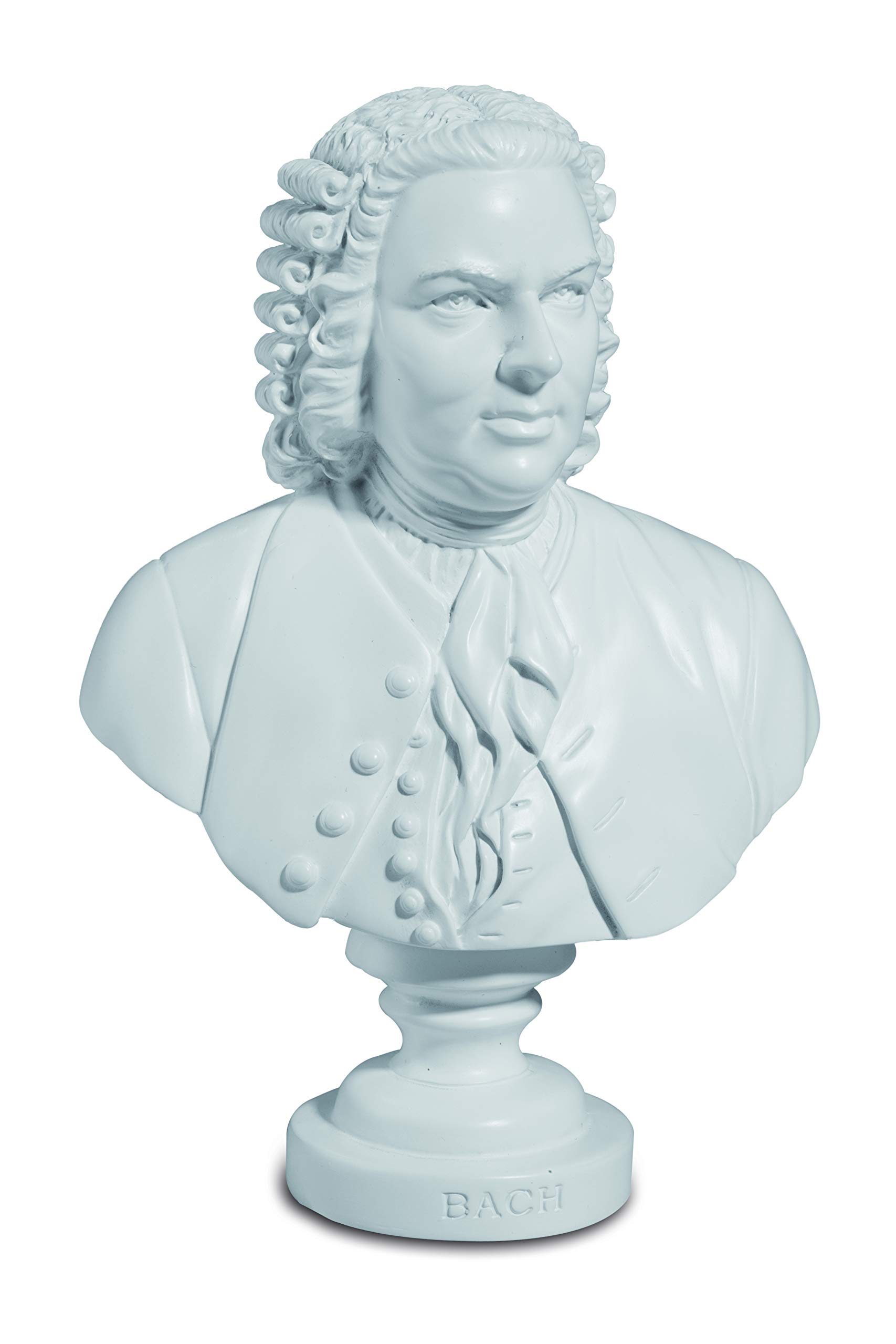 Reproduction Bach's Bust 12.5 cm / 9 cm / 4.5 cm White
