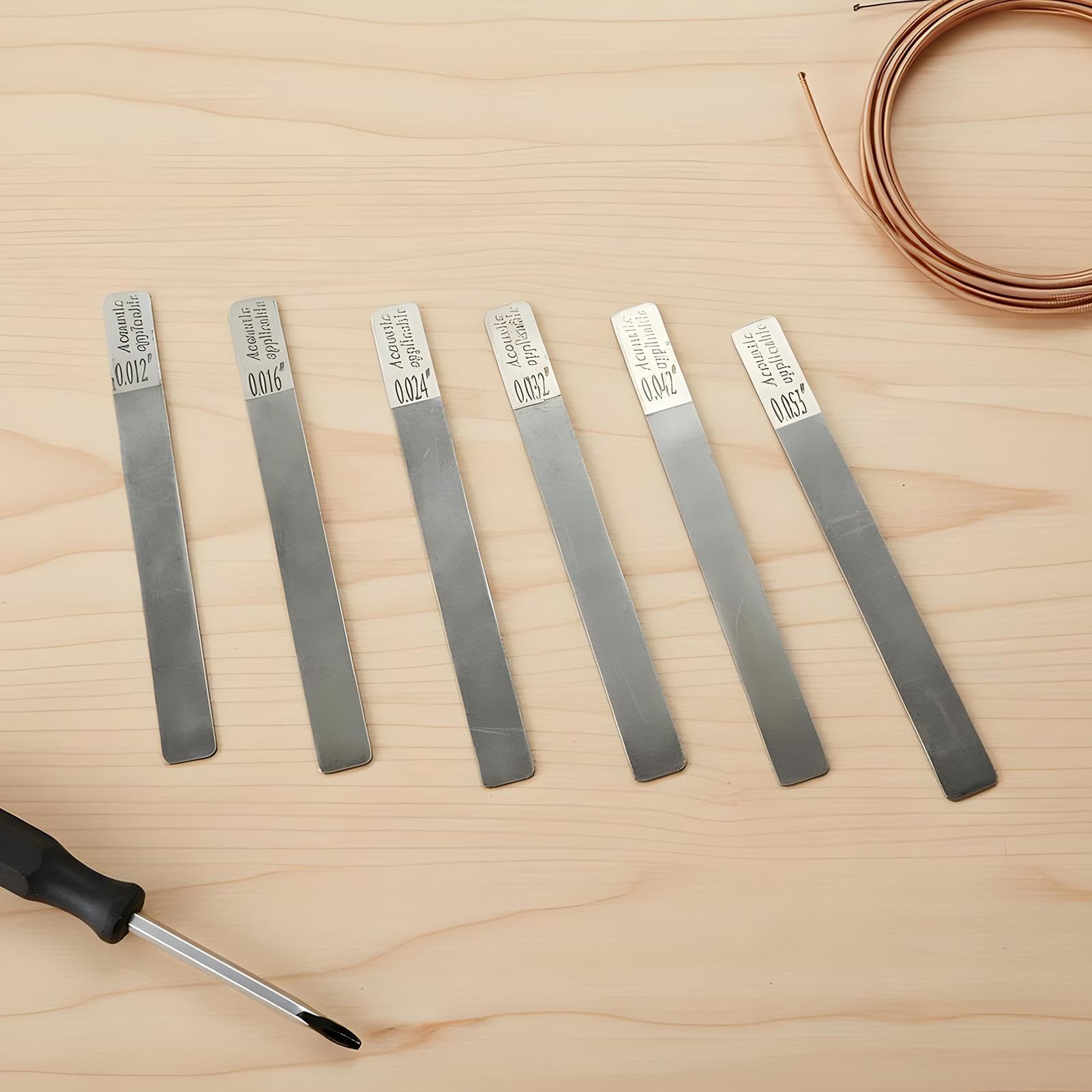 Lima Per I Tasti 6 Pezzi Utensile Per Smerigliatura Bordi | Lima per Smussatura Tasti Per Studenti Di Musica, Musicisti, Riparazione, Strumenti A Basso, Laboratorio E Studio Domestico