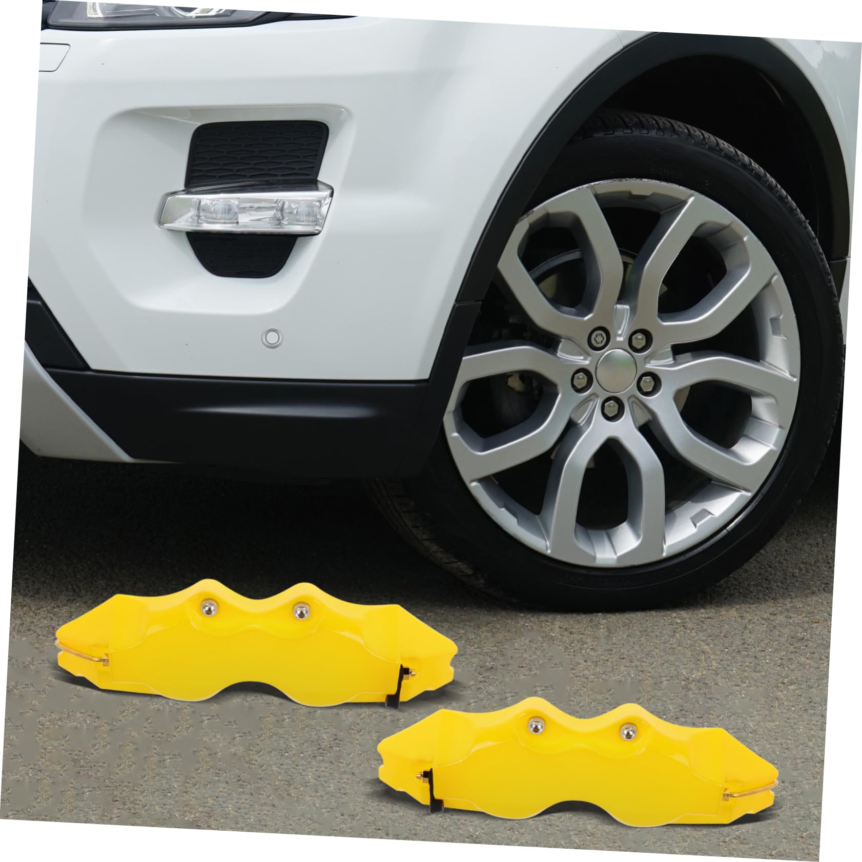 Couverture des Étriers De Frein Kit De Couvercles D’Étrier De Frein 3D 2 Ensembles Protection Complète Installation Facile pour Voiture Course Et Modifications Auto