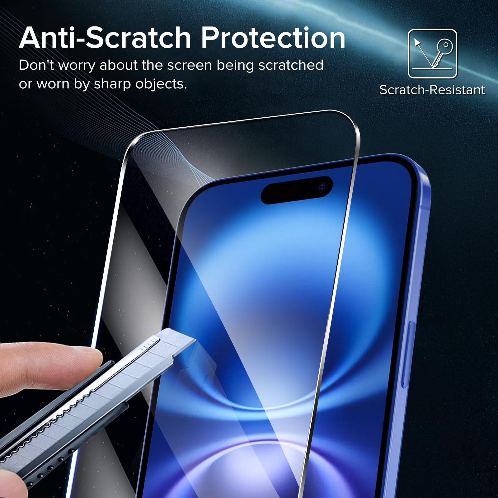 iVoler 2 Pezzi Pellicola Vetro Temperato per iPhone 16 / iPhone 15 6.1 Pollici, con Strumenti di Installazione, Pellicola Prottetiva Anti Graffio, Durezza 9H, HD Trasparente, Senza Bolle