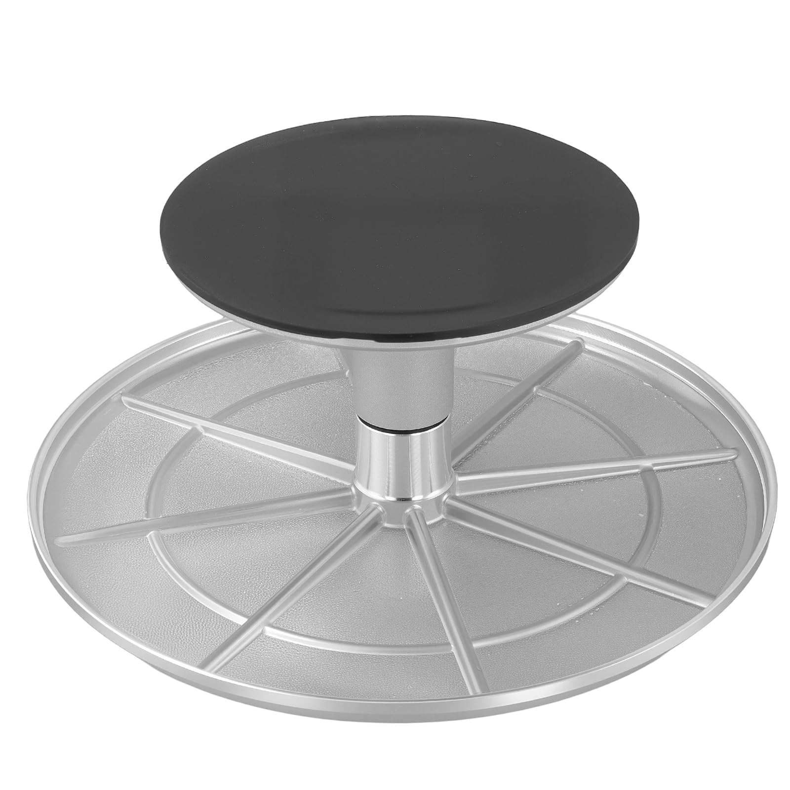 Plato Giratorio de Aleación de Aluminio para Tartas, 30,7 cm, Set de 6 Piezas con 3 Espátulas y 2 Cuchillos