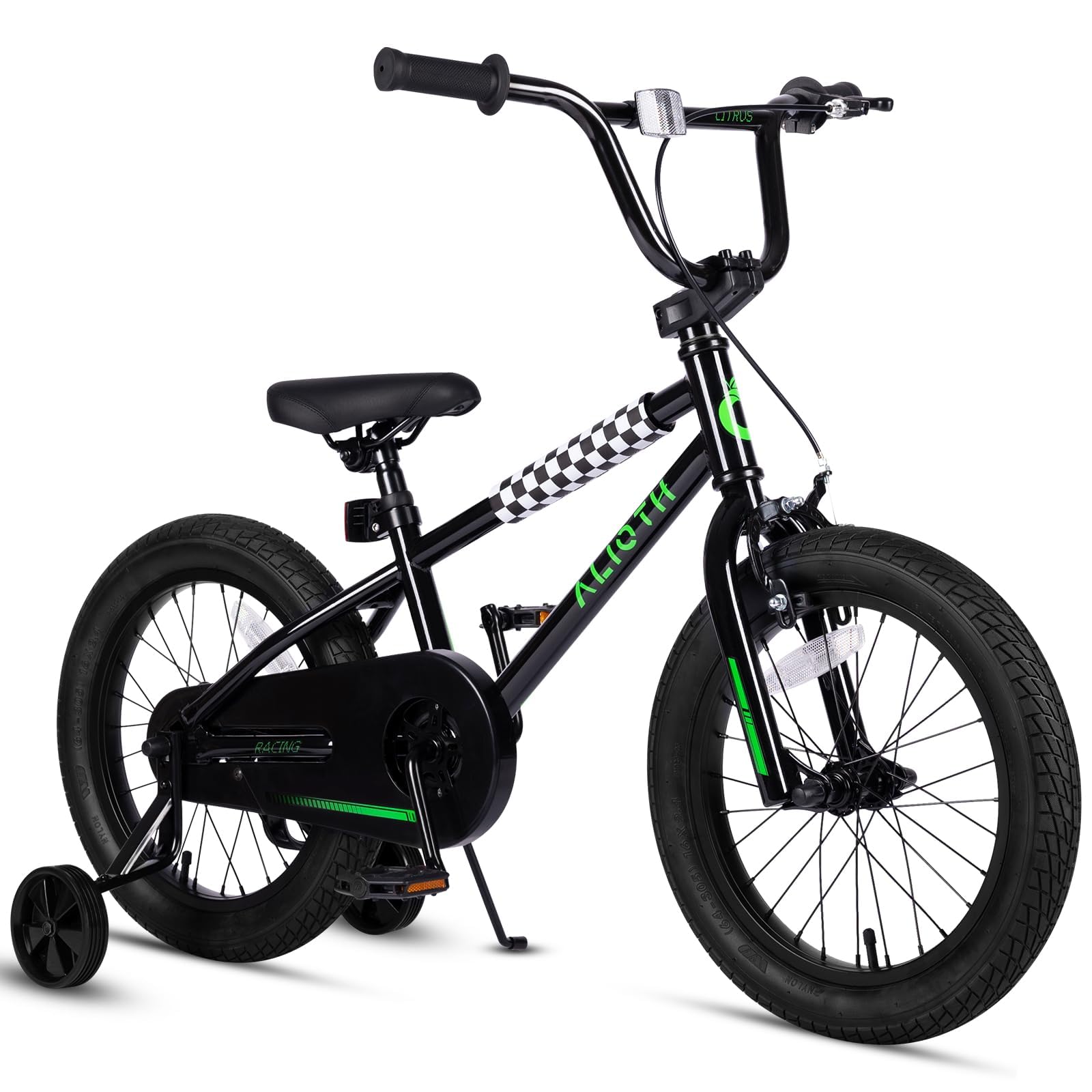12 14 16 Inch Kids Bike BMX Style Bicycle with Training Wheels 20 Kickstand for 2-14 Years Old Toddlers Boys Girls Coaster Brake Multiple Colors