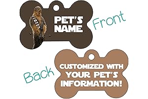 Chewbaca 2-Sided Personalized Dog Collar for a Touch of Star Wars Charm