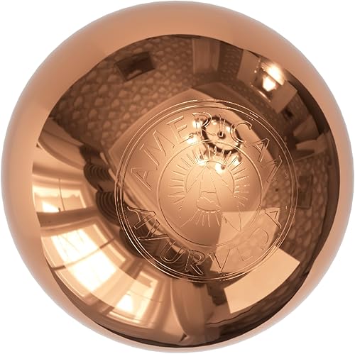 Bola de cobre. Bola de metal de cobre, aporta integridad y pensamiento claro con energía natural y esfera de meditación, obtén agilidad mental