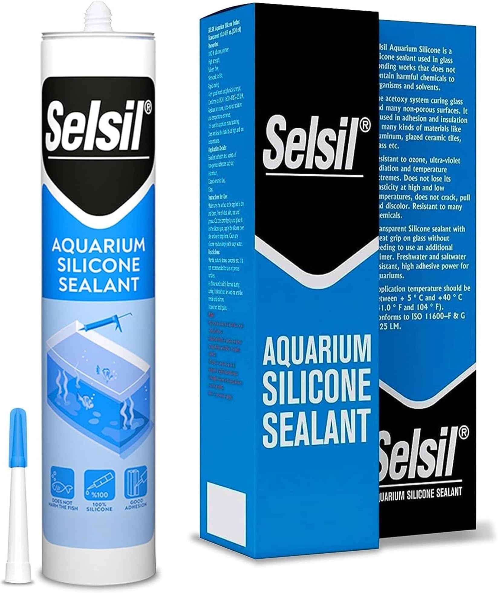 Aqueon Aquarium Silicone Sealant Black 3 Ounces Pet Supplies