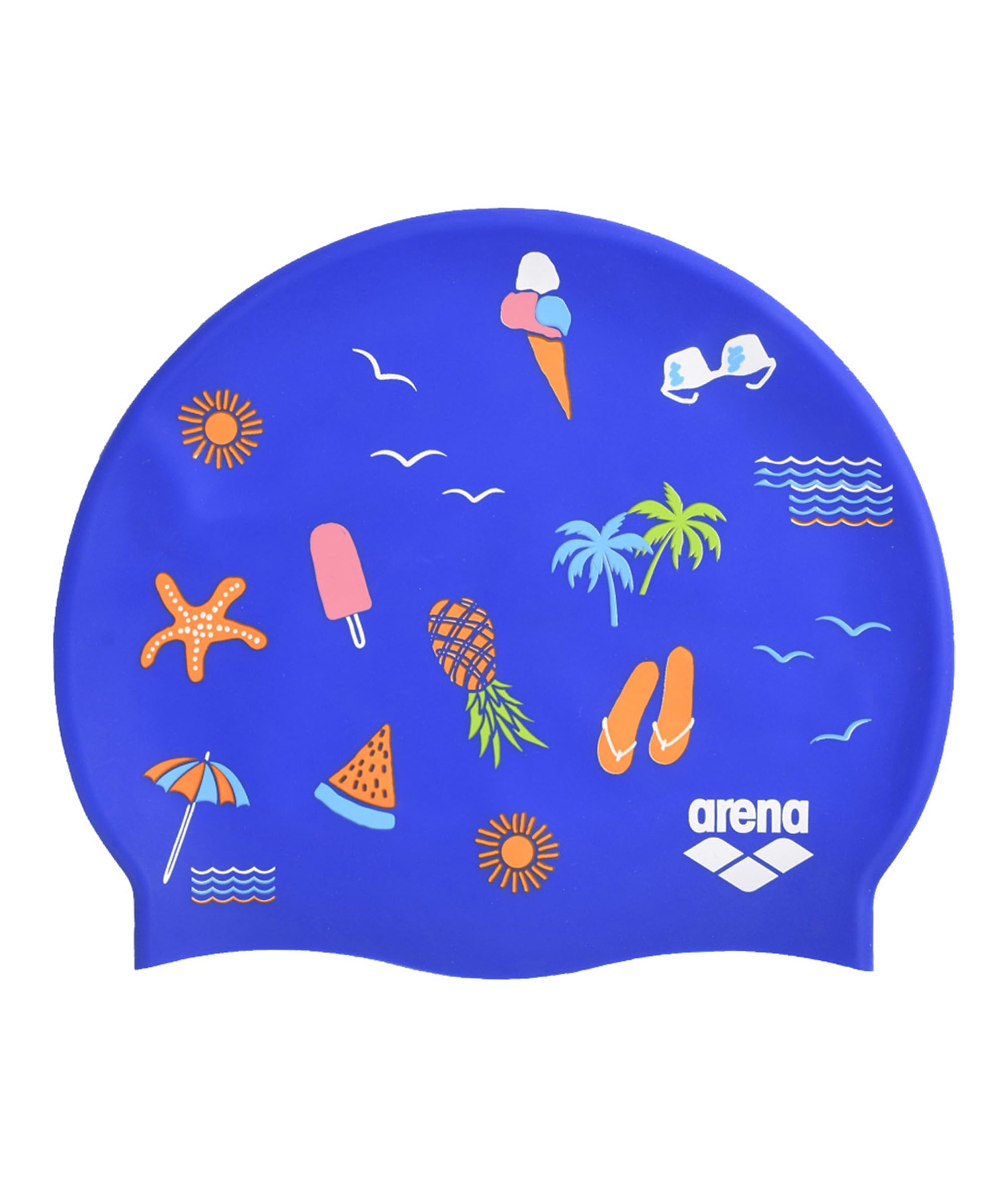 arena Print 2 Swim Caps, Unisex Adulto