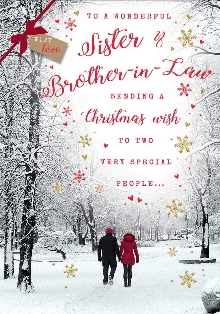 Piccadilly Carte De Vœux Mignonne (Photo) Pour Sœur Et Beau