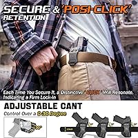 Vista 5 de Amberide Ruger LCP 380 IWB Holster, Kydex Concealed Carry Holster for Ruger LCP .380, No Optic/No Laser, Posi-Click Retention, Sweat Guard