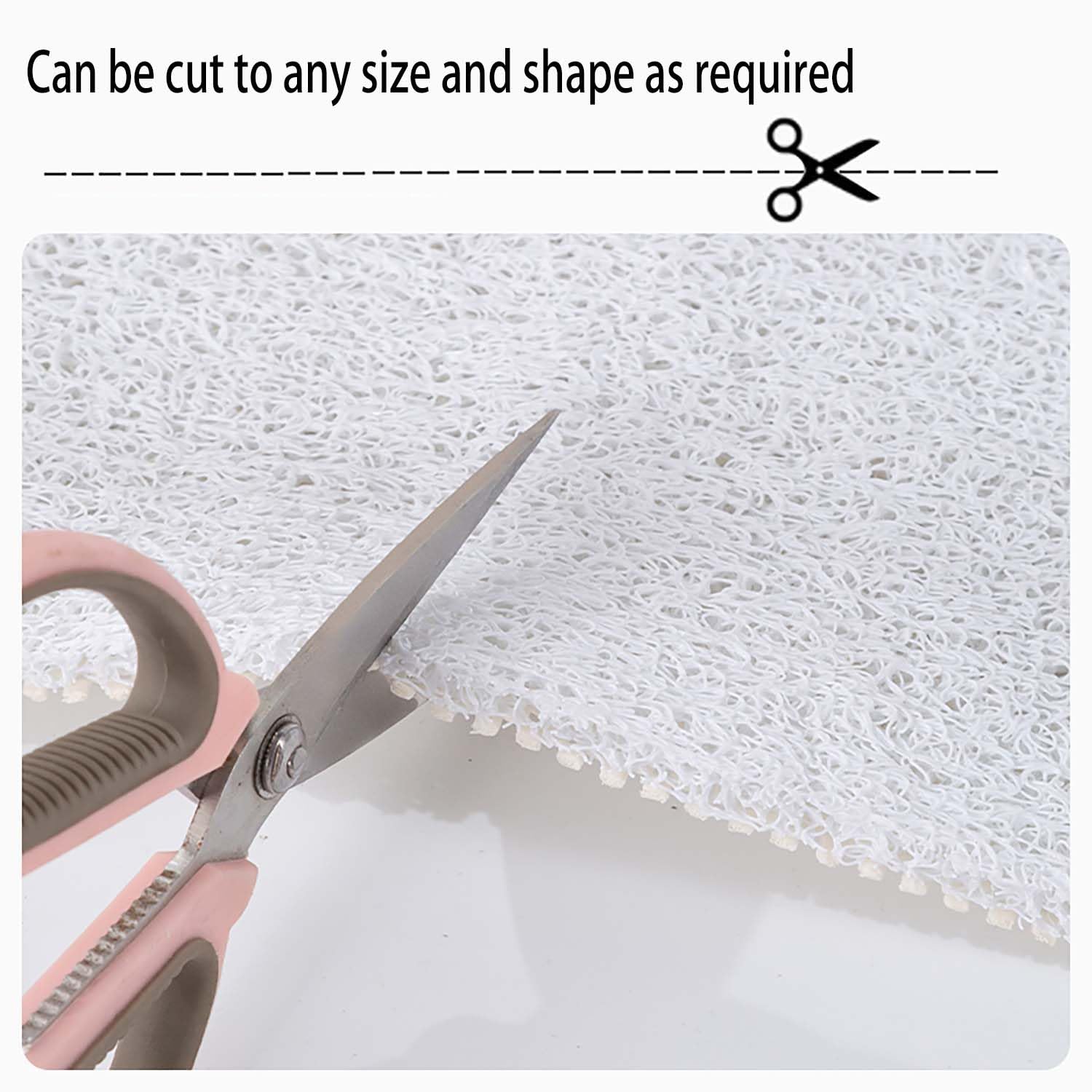 Tappetino Doccia Antiscivolo 80x90cm,Tappeto Doccia in Luffa,Tappeto Bagno Senza Ventose,Tappetino Vasca con Fori di Drenaggio,Motivo Geometrico B
