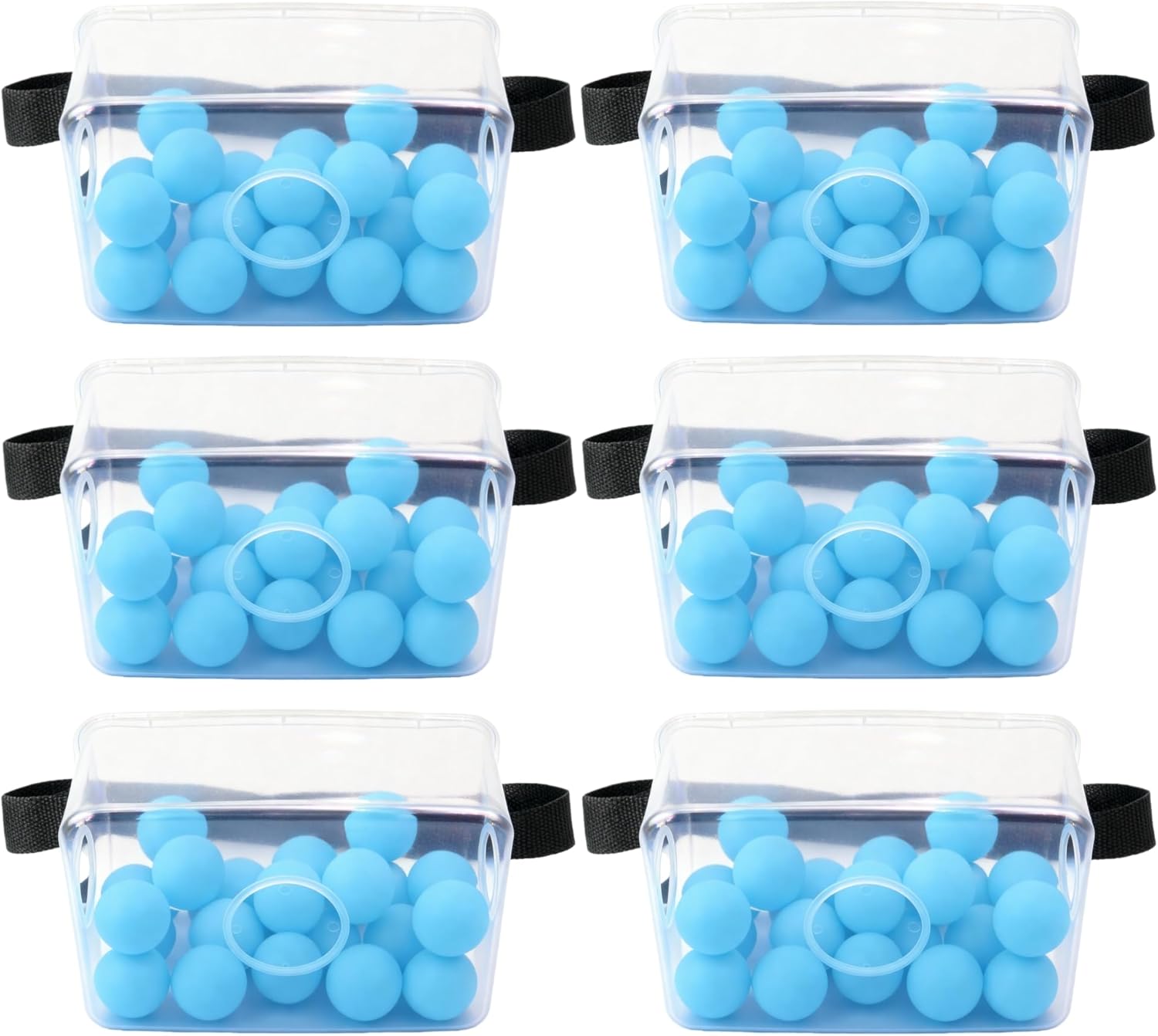 Baby Shower Games for Girl Boy, Fun Bridal Party Family Gatherings and Team-Building Activities, Twerk Pong Game (6 Sets Blue)