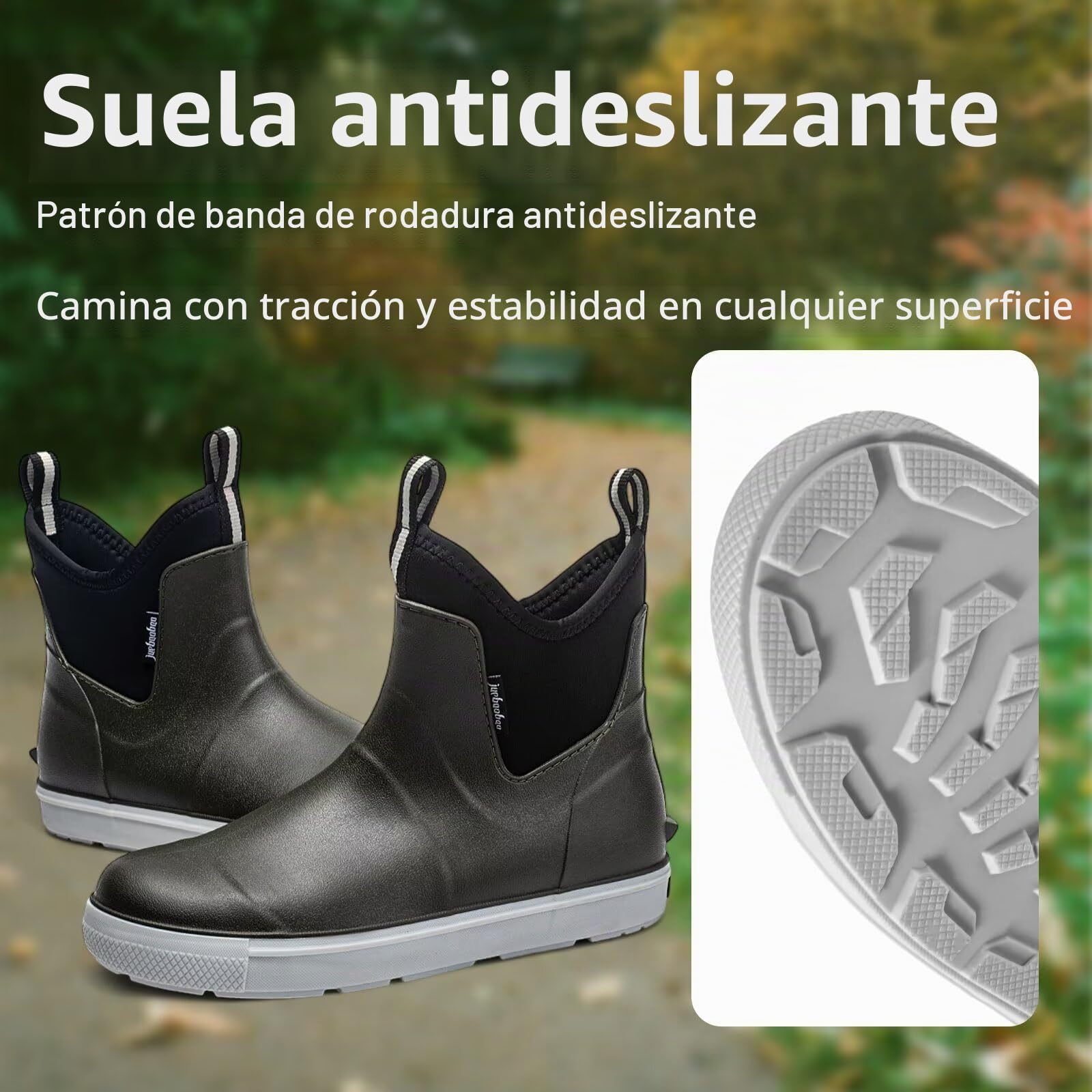 Botas de Agua Hombre Impermeables para Invierno Botas de Trabajo y Botines Antideslizantes Zapatos LluviaImpermeables Abrigados para Senderismo Jardinería Pesca