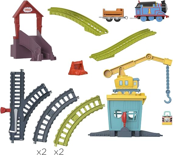 Thomas & Friends Fisher-Price Thomas and Friends™ Carly and Sandy Playset Fisher-Price Thomas and Friends Carly and Sandy Playset, motor train and track set HDY58