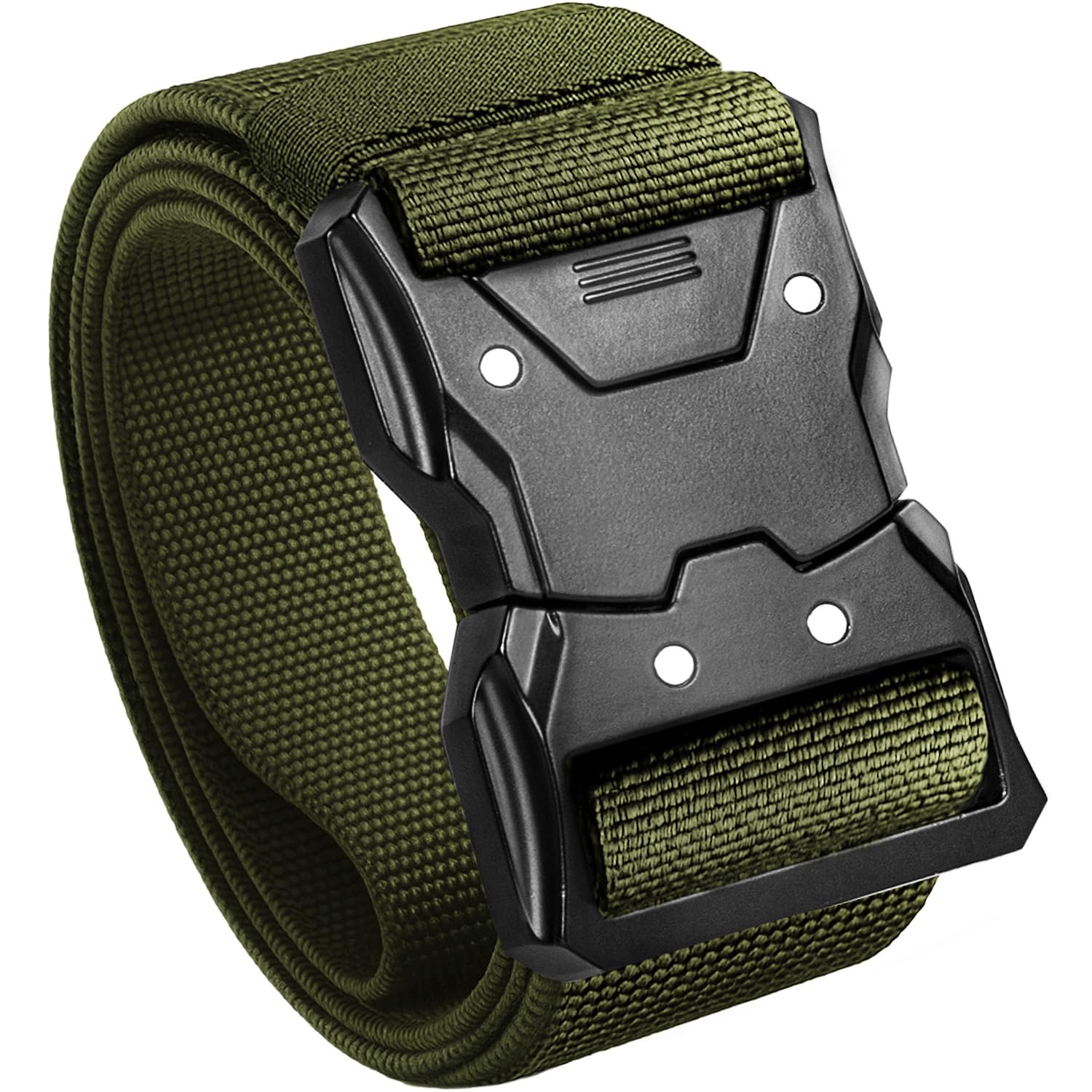 TECEUM Tactical Belt – Heavy-Duty &amp; Quick Release – Military, Work, Rigger, Duty &amp; Utility Belt for Men