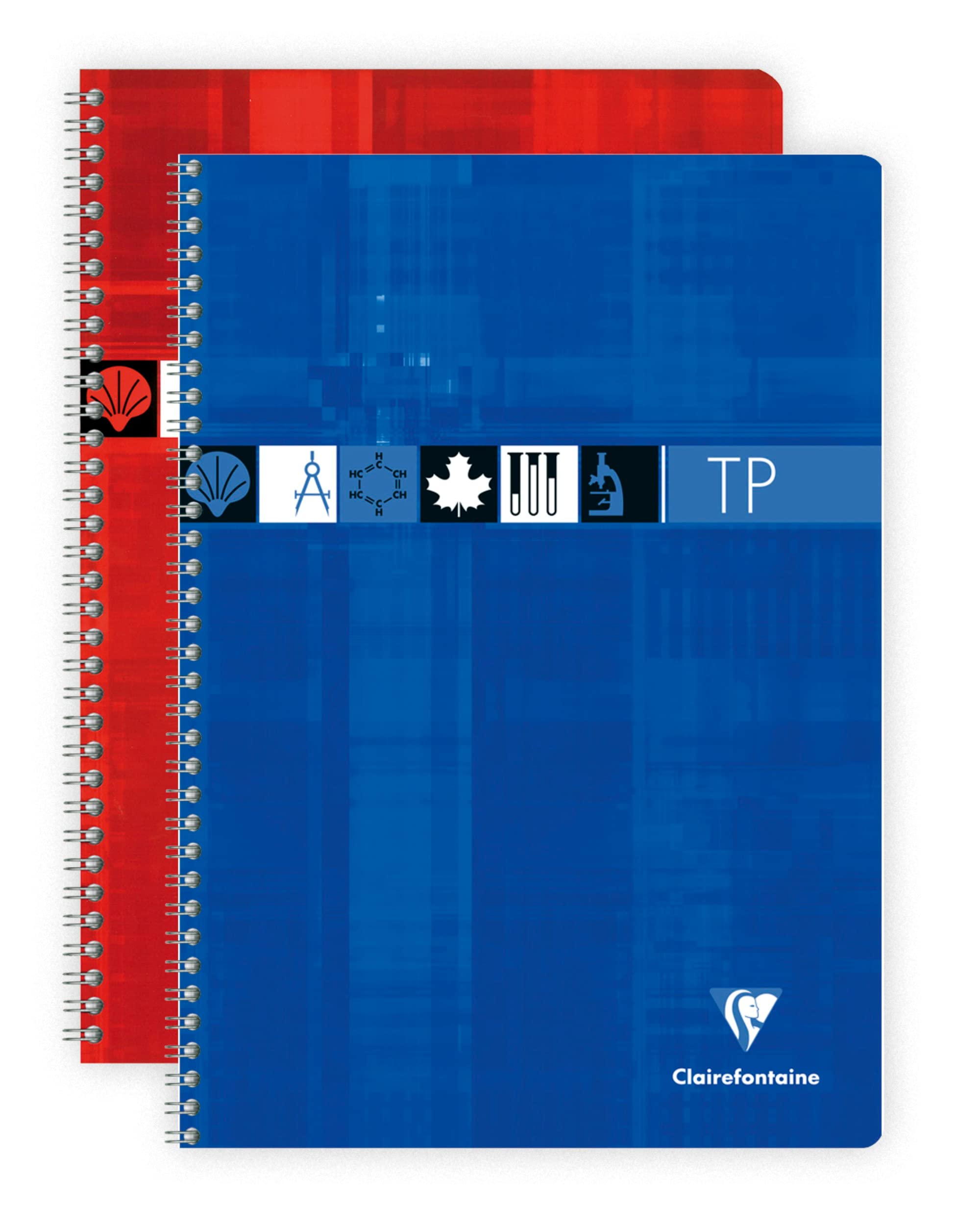 Clairefontaine 8937C - Conf. 10 quaderno spirale A4 21x29,7 cm 80 p 90g