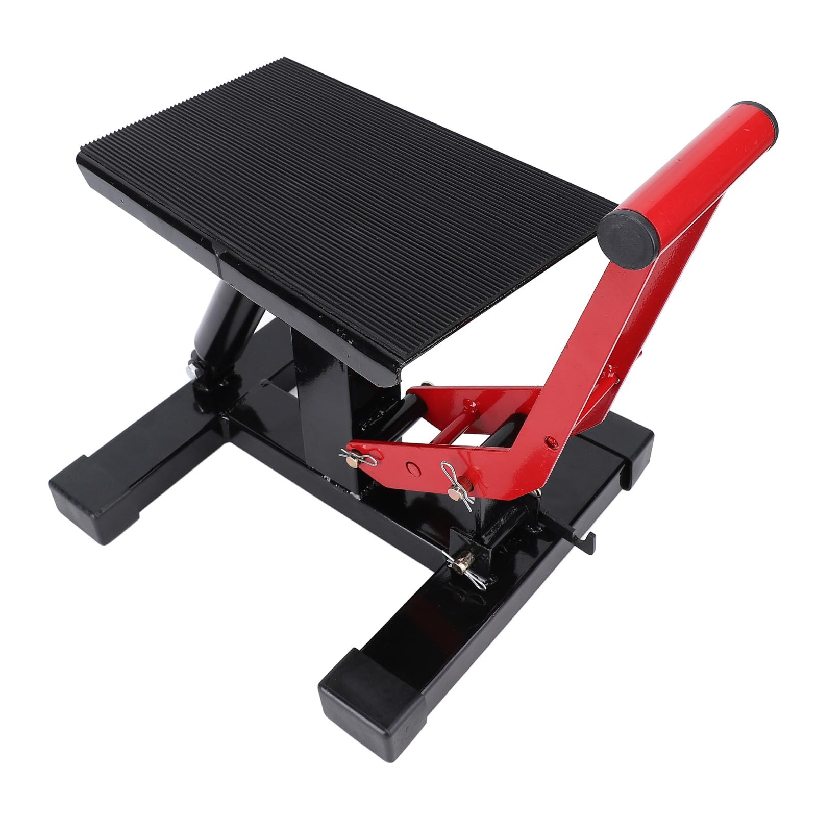 AUNMAS Soporte de Gato Hidráulico para Motocicleta, Soporte de Elevación de Hierro para Gato de Motocicleta, Mesa Elevadora Hidráulica de 330 Libras con Ajustable y Diseño Giratorio para Reparación de