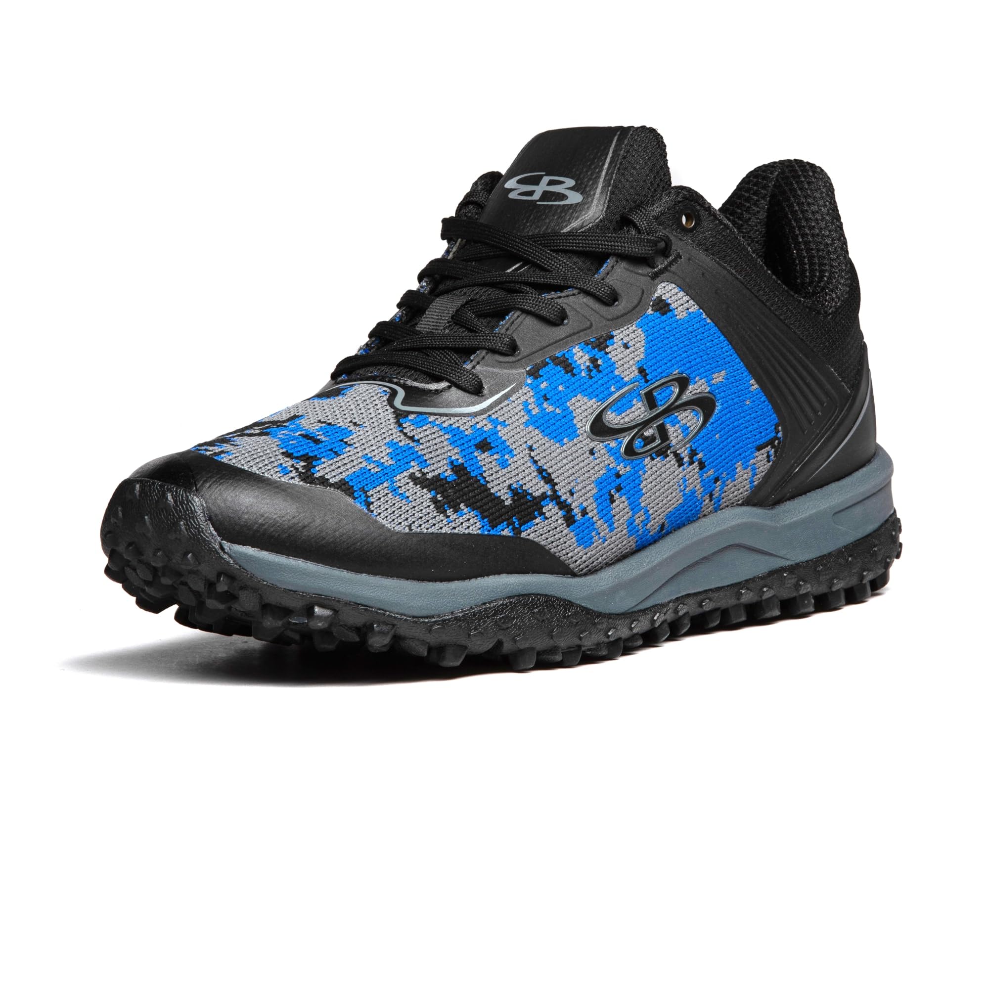Boombah Viper Pureknit Men's Turf Digital Camo Black/Charcoal/Royal Blue - Size 12.5