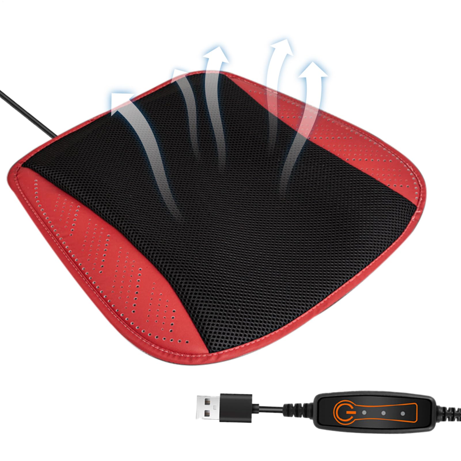 per sedili refrigerati, imbottiture ventilate per auto, refrigerante ventilato davanti al sedile anteriore, tre velocità del, plug-in USB con 8 ventole, soluzione
