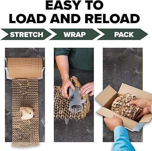 Miniatura 3 de Scotch Cushion Lock - Dispensador de envoltura protectora recargable, solución de embalaje sostenible para embalaje, envío y mudanza, para envoltura