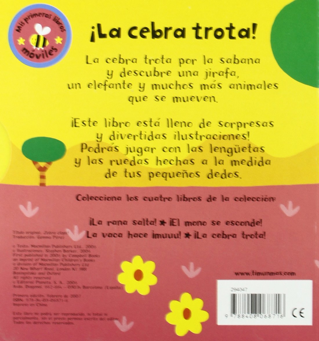 ¡La cebra trota! (Libros con solapas y lengüetas)