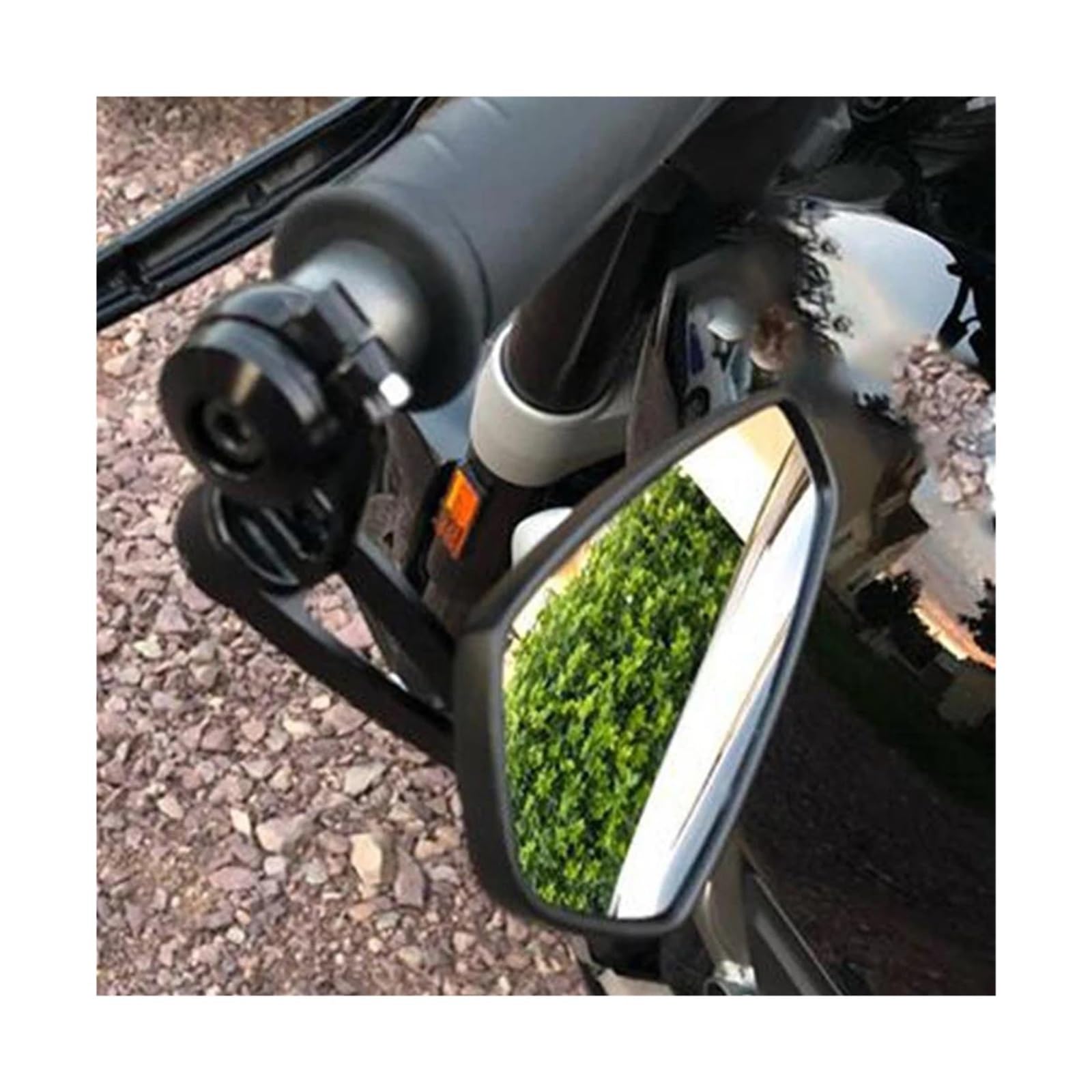 7/8" 22mm Bar End Side Mirrors – Fits Ninja 300 400 650 Z900 – CNC Finish, Pair