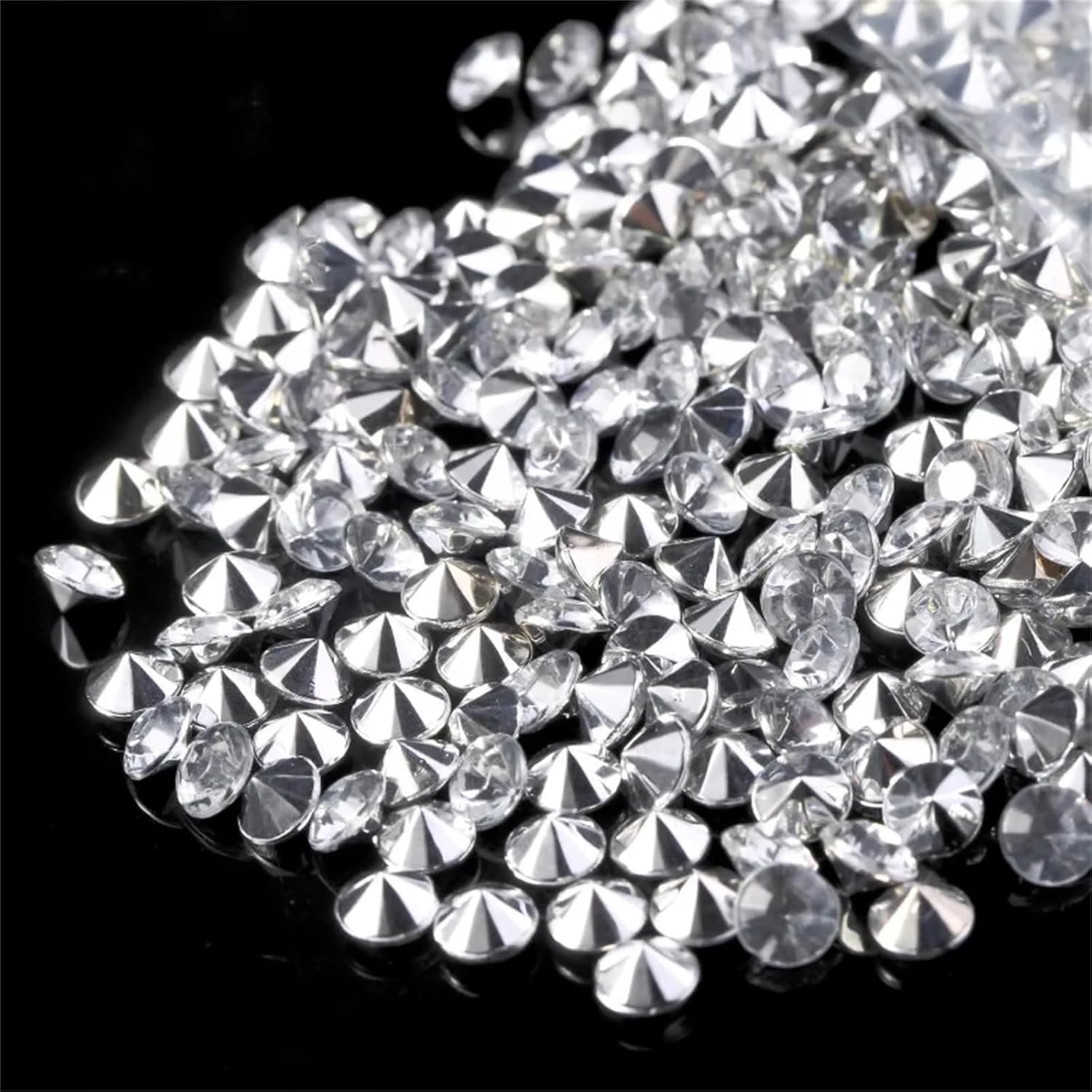500 Pcs 8Mm Wedding Table Crystals Scatter Acrylic Diamond Confetti For Wedding Party Favor Decoration AB Color