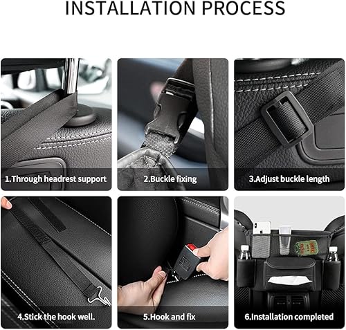 Miniatura 9 de JEYODA Soporte para bolso de automóvil entre asientos soporte de gran capacidad para monedero de automóvil consolas y organizadores automotrices