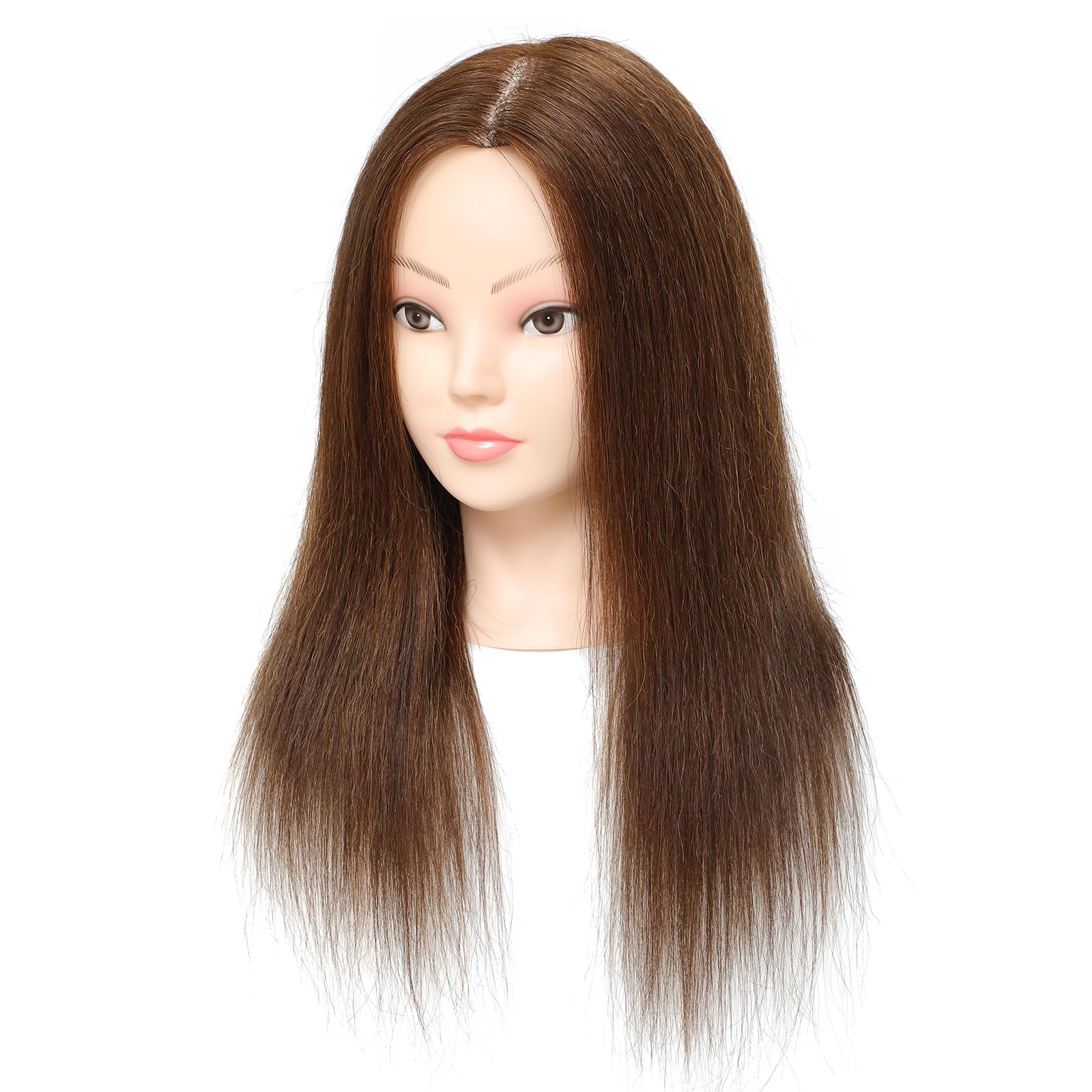 18" Ausbildung Kopf 100% Echthaar Schaufensterpuppe Kopf Manikin Puppe Kopf Haar Styling Kopf mit...