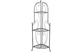 Deco 79 Metal Scroll Bakers Rack